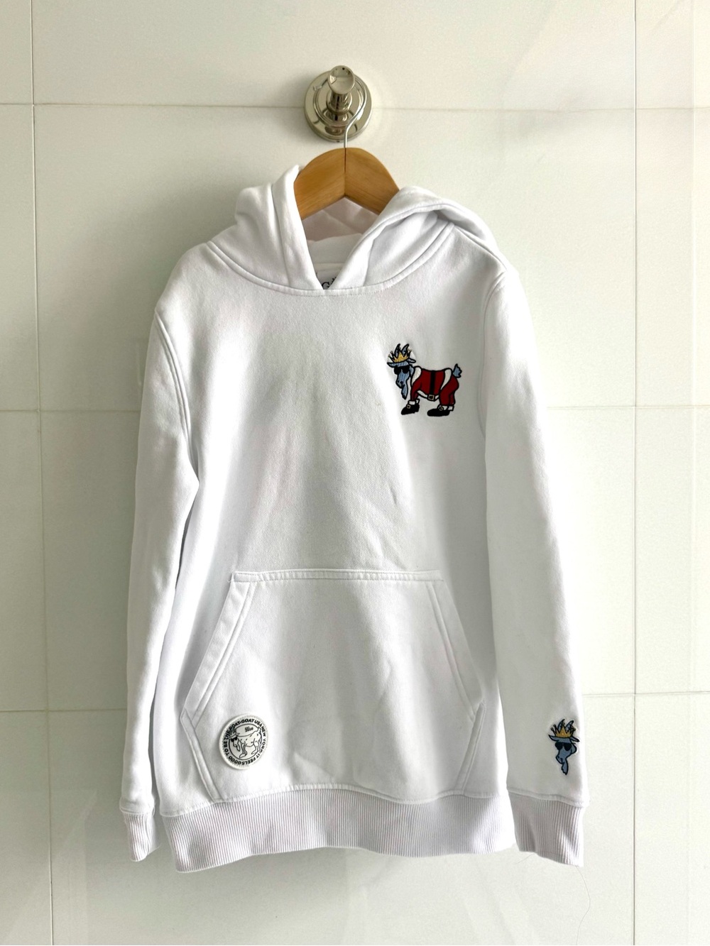White Goat Hoodie
